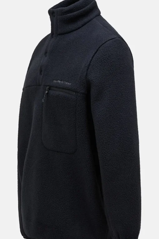 Peak Performance Fleece M Fleece Snap T-Neck