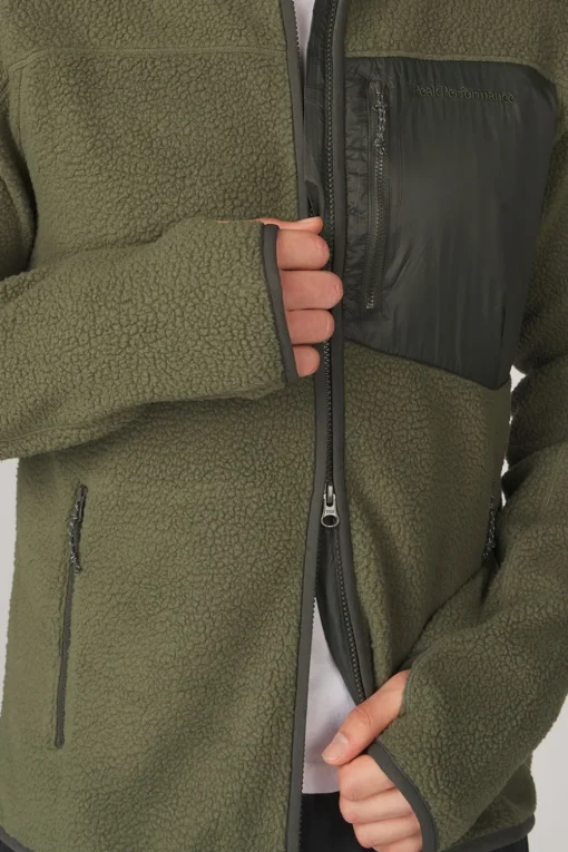 Peak Performance Fleece M Pile Zip Jacket