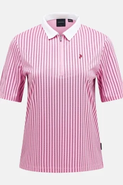 Peak Performance Polo W Graphic Ss Zip Polo
