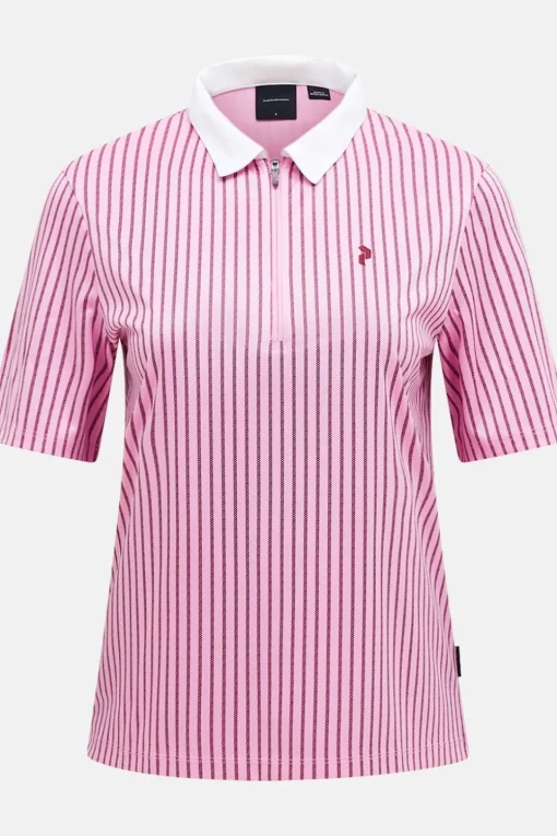 Peak Performance Polo W Graphic Ss Zip Polo