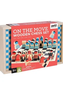 Petit Collage Speelgoed On The Move Wooden Chess Set