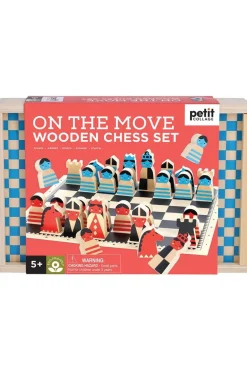 Petit Collage Speelgoed On The Move Wooden Chess Set