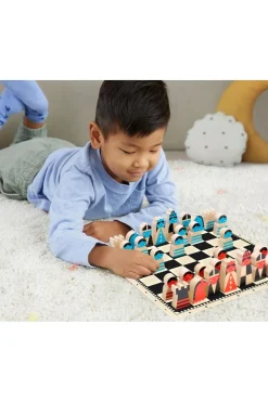 Petit Collage Speelgoed On The Move Wooden Chess Set