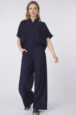 Pom Amsterdam Broek Deep Dark Blue