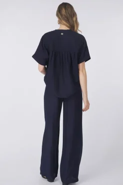 Pom Amsterdam Broek Deep Dark Blue