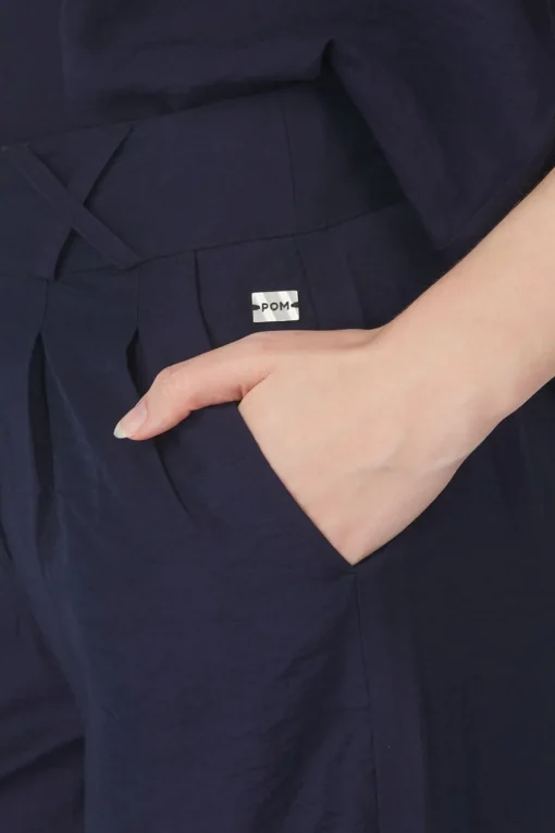 Pom Amsterdam Broek Deep Dark Blue