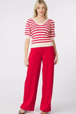 Pom Amsterdam Broek Scarlet Red Summer