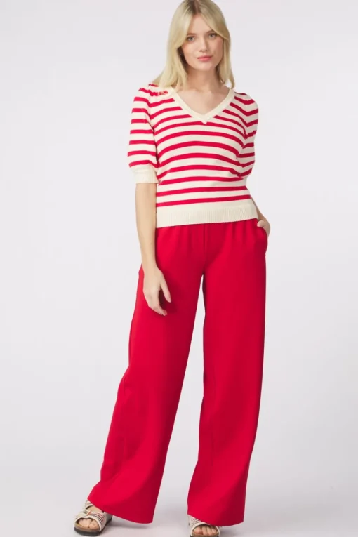 Pom Amsterdam Broek Scarlet Red Summer