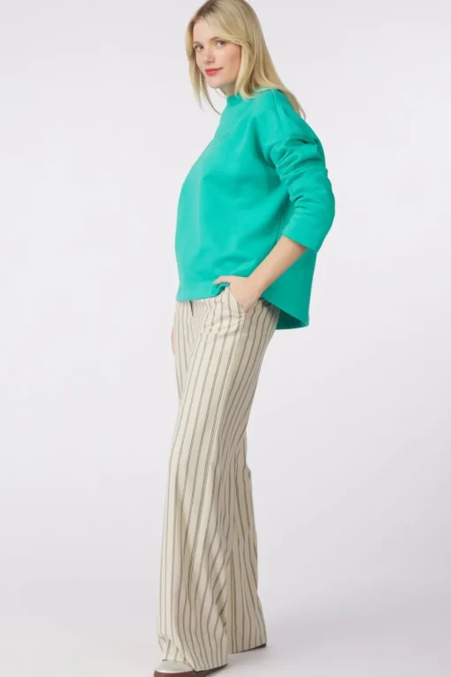 Pom Amsterdam Broek Striped Cream