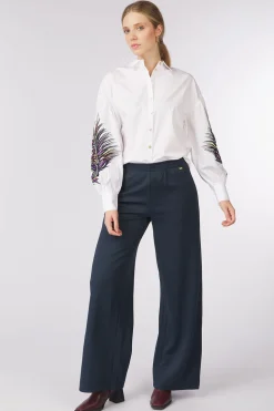 Pom Amsterdam Broek Suzi Dark Knavy