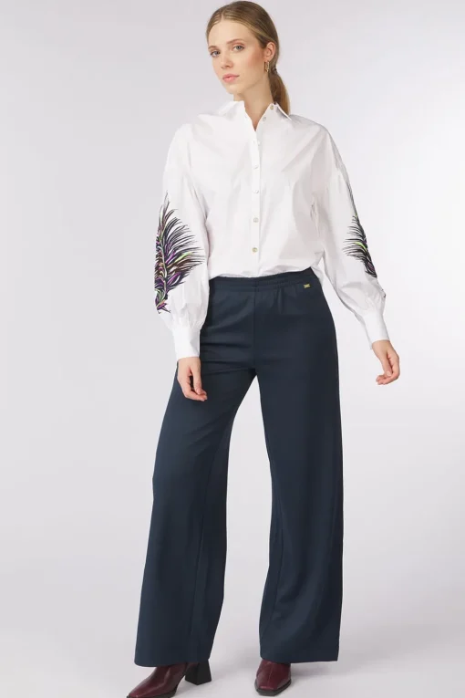 Pom Amsterdam Broek Suzi Dark Knavy