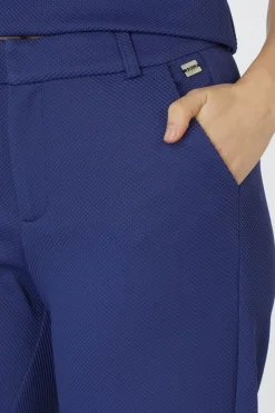 Pom Amsterdam Broek Wide Leg Sapphire Blue