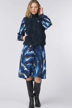 Pom Amsterdam Gilet Teddy Love Navy