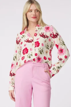 Pom Amsterdam Hemd Mila Bouquet Cream