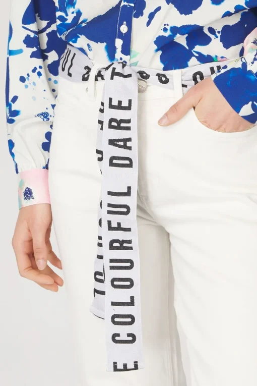 Pom Amsterdam Jeans Eline Straight White