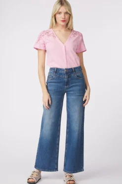 Pom Amsterdam Jeans Wide Leg Vintage Blue