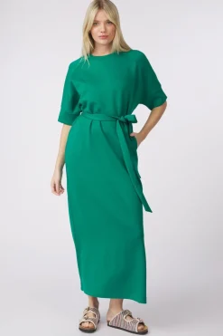 Pom Amsterdam Jurk Nora Meadow Green