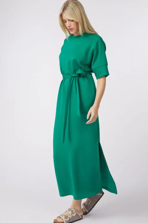 Pom Amsterdam Jurk Nora Meadow Green