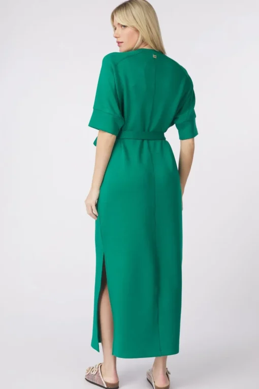Pom Amsterdam Jurk Nora Meadow Green