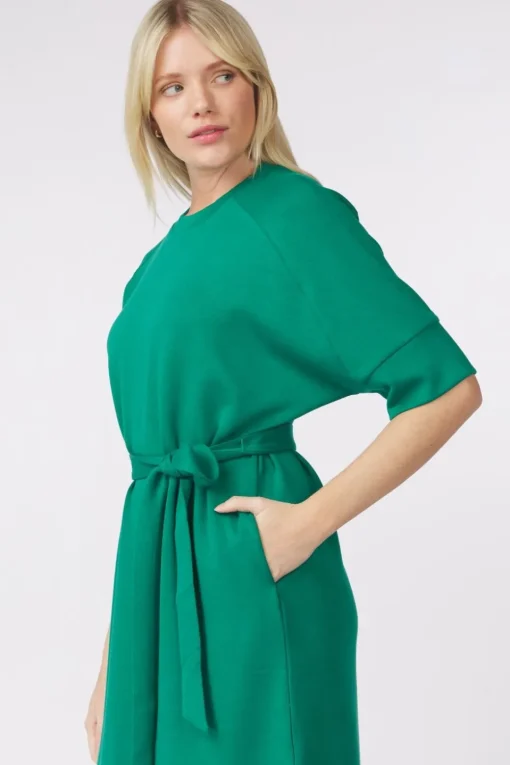 Pom Amsterdam Jurk Nora Meadow Green