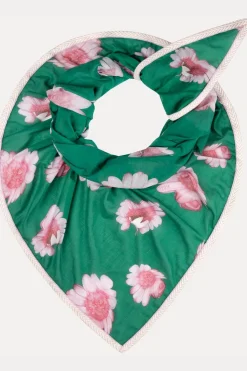 Pom Amsterdam Sjaal Shawl Meadow Flowers Green