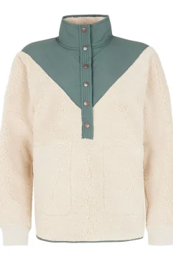 Protest Fleece Cyber Outdoor 1/4 Button Top