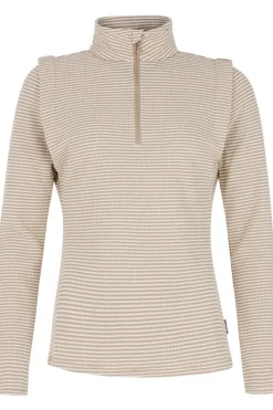 Protest Fleece Ivory 1/4 Zip Active Top