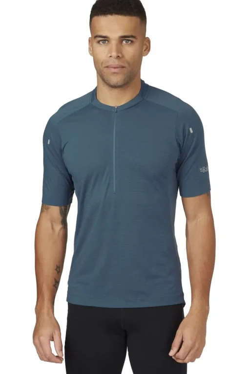 Rab T-Shirt Cindercrino Zip Tee