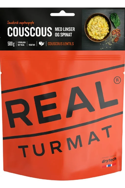 Real Turmat Maaltijd Couscous With Lentils And Spinach