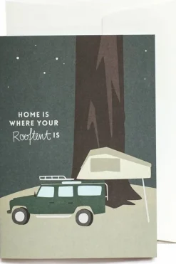 Roadtyping Wenskaart Home Is Where Your Rooftent Is