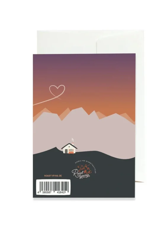 Roadtyping Wenskaart Mountain Love