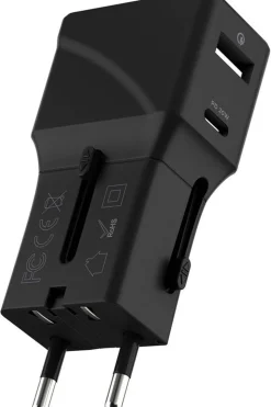 Rolling Square Wereldstekker Pocket Travel Adapter