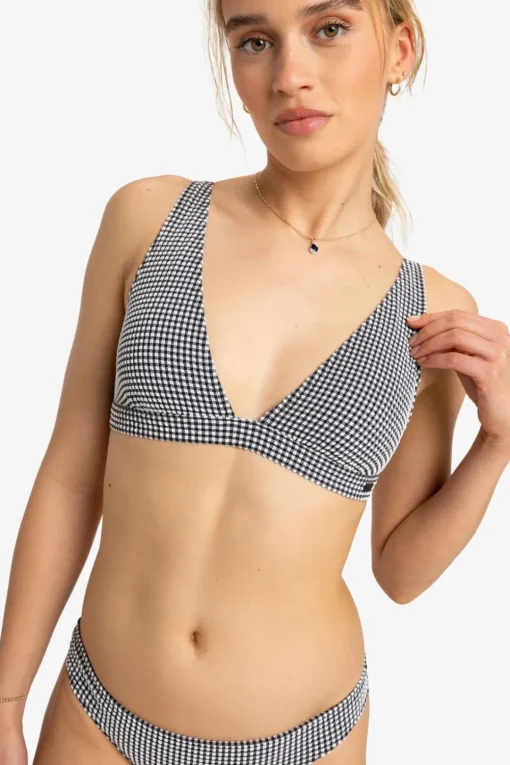 Roxy Top Gingham Elongated