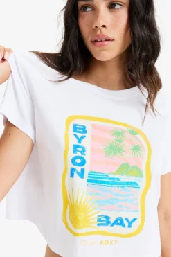 Roxy T-Shirt Atlas Oceanregular Crop