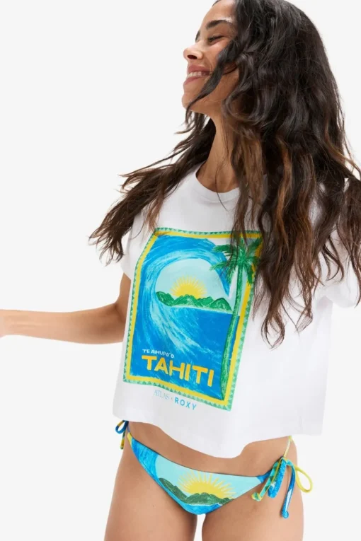 Roxy T-Shirt Atlas Oceanregular Crop