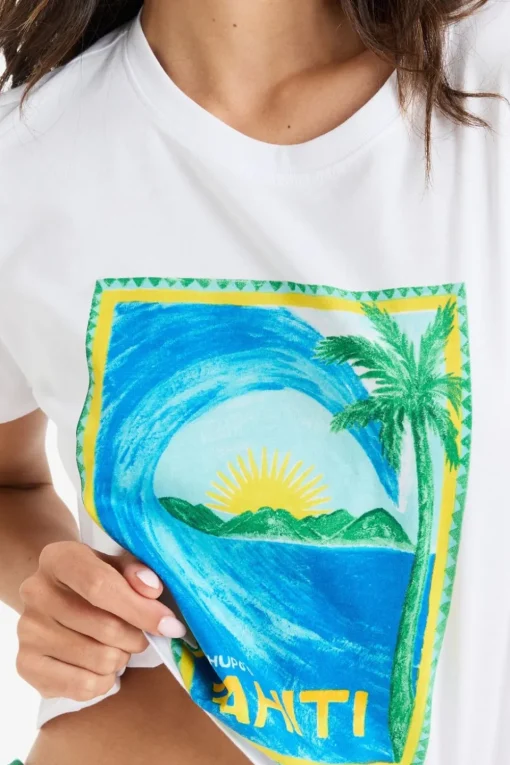 Roxy T-Shirt Atlas Oceanregular Crop
