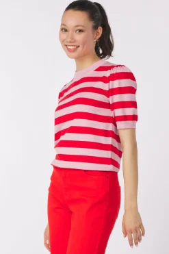 Saint Tropez Trui Milasz Ss Block Stripe