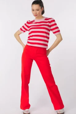 Saint Tropez Trui Milasz Ss Block Stripe