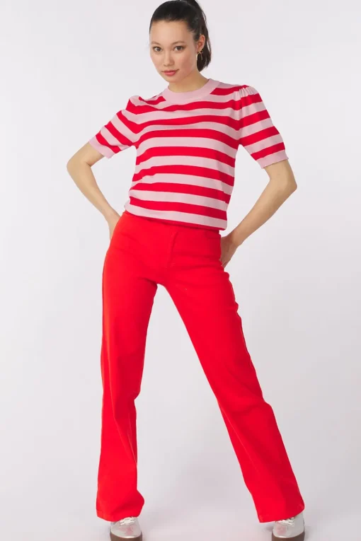 Saint Tropez Trui Milasz Ss Block Stripe