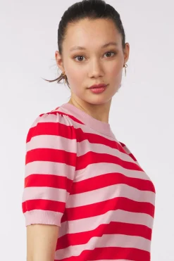 Saint Tropez Trui Milasz Ss Block Stripe