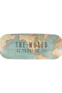SASS & BELLE Brillenkoker RETRO vintage world map