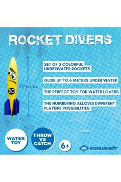 Schildkröt Speelgoed Rocket Divers - Set Of 5