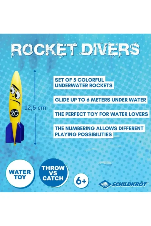 Schildkröt Speelgoed Rocket Divers - Set Of 5