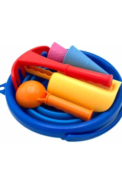 Schildkröt Speelgoed Schi 7In1 Sand Toys Folding Bucket Set Blue