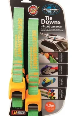 Sea To Summit Spanriem Tie Down Silicone Cam Cover 4.5M 2 Pack Lime/Orange