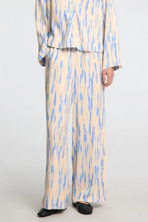 Selected Broek Baela Hw Aop Wide Pant B