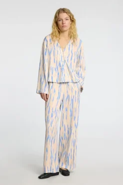 Selected Broek Baela Hw Aop Wide Pant B