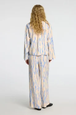 Selected Broek Baela Hw Aop Wide Pant B