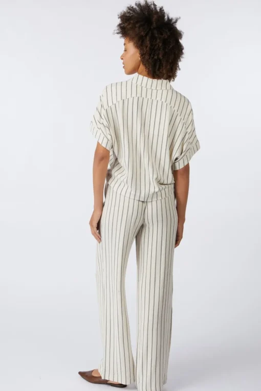 Selected Broek Viva-Gulia Striped Sun
