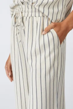 Selected Broek Viva-Gulia Striped Sun